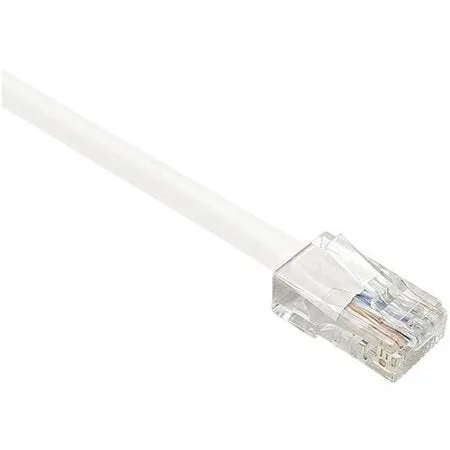 4Ft White Cat5E Patch Cable, Utp, No Boots