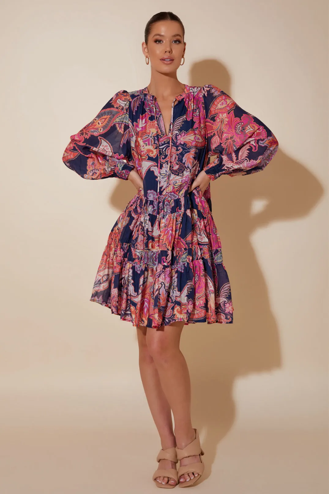 Adorne Collins Paisley Dress