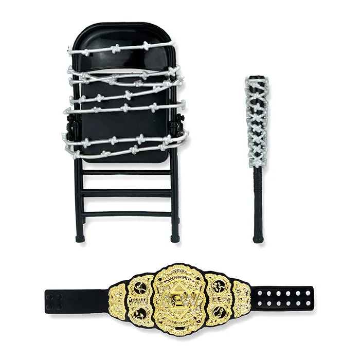 AEW : Exploding Barbed Wire Death Match (Kenny Omega & Jon Moxley) Ringside Exclusive Figure Set