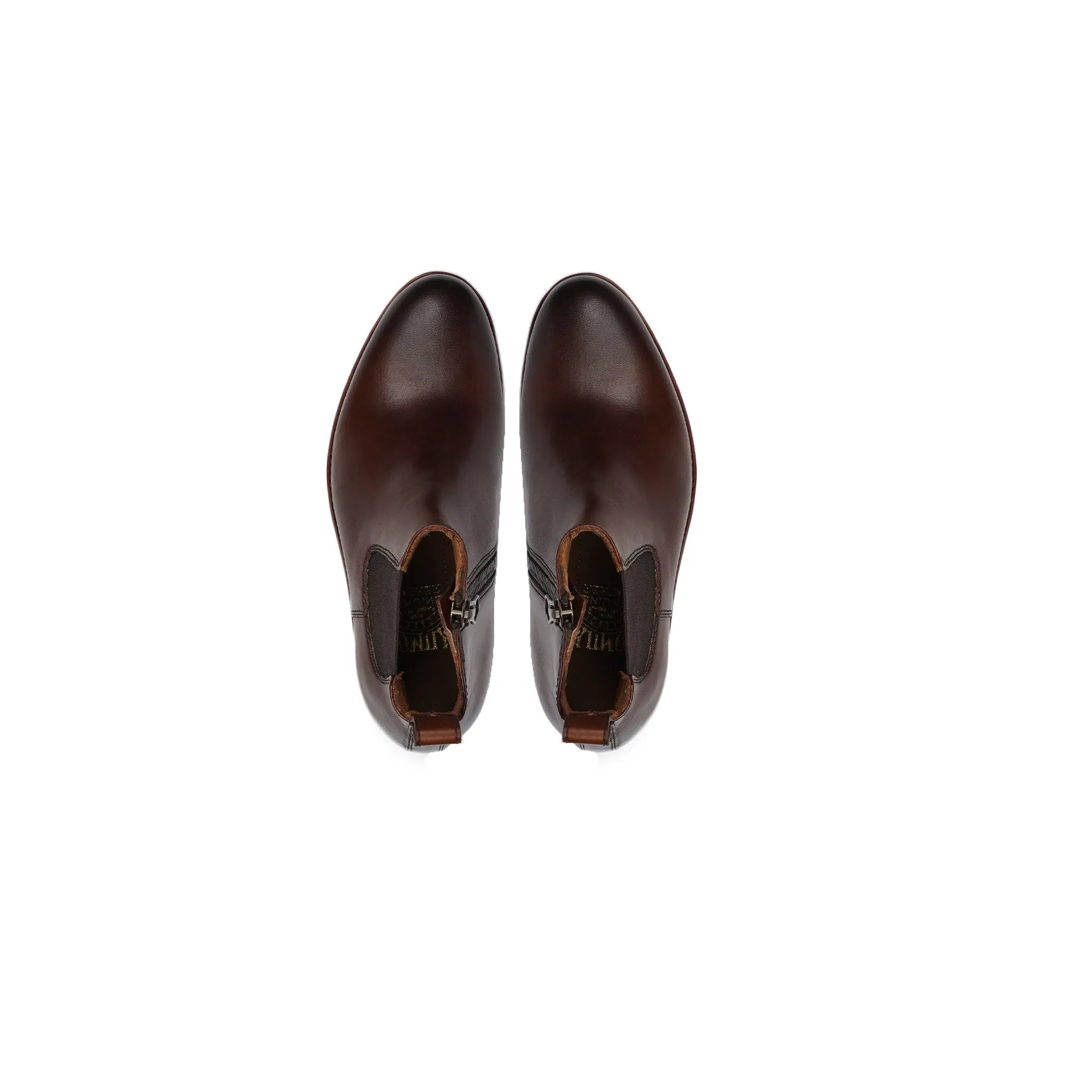 Aldo - Kid's Burnished Brown Calf Leather Chelsea Boot (5-12 Years Old)