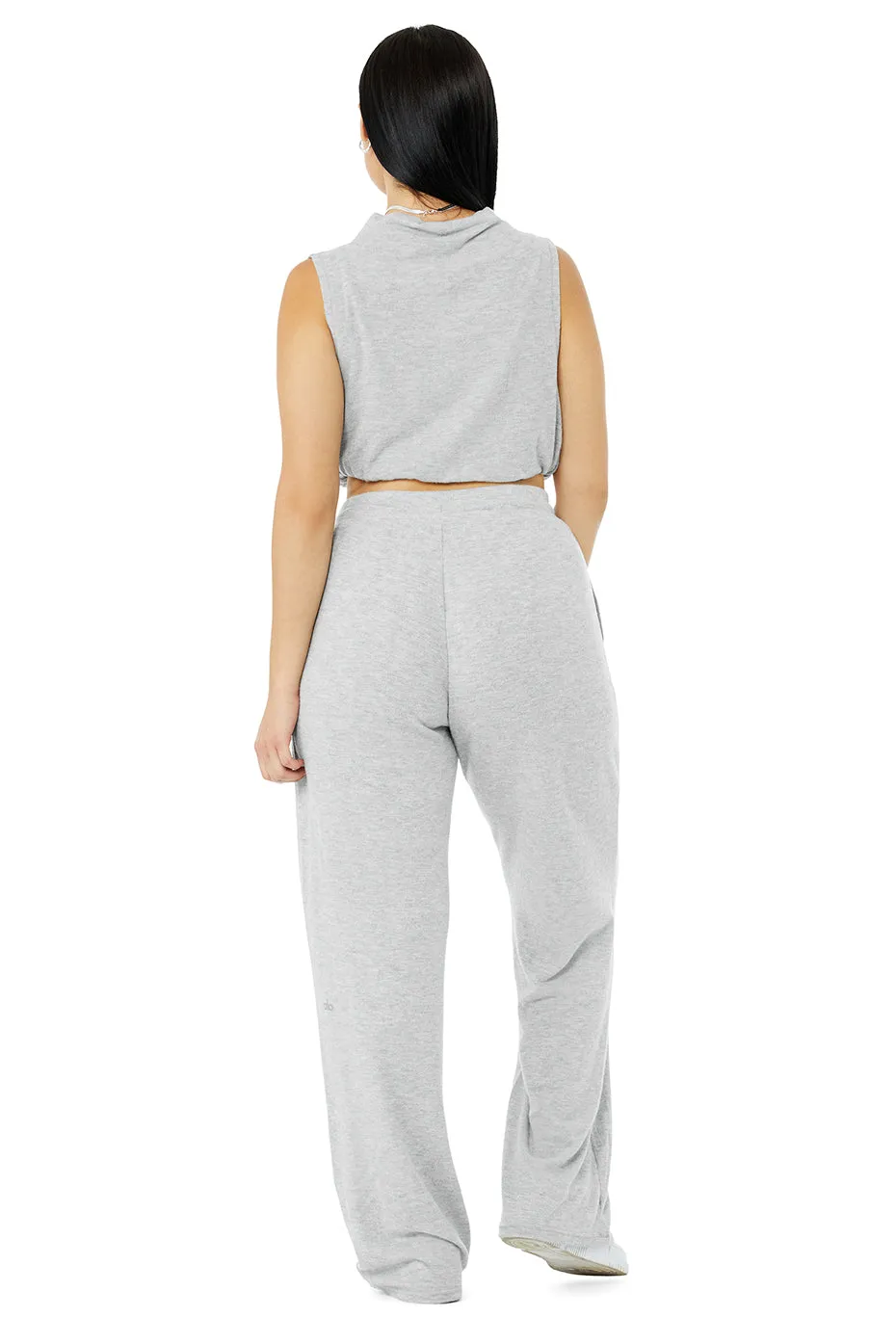 Alolux Soho Mock Neck Tank & Alolux High-Waist Soho Wide Leg Pant Set