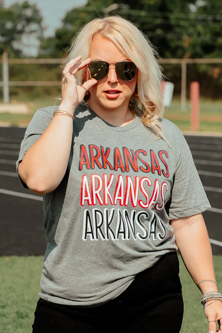 Arkansas Multi Print Graphic Tee