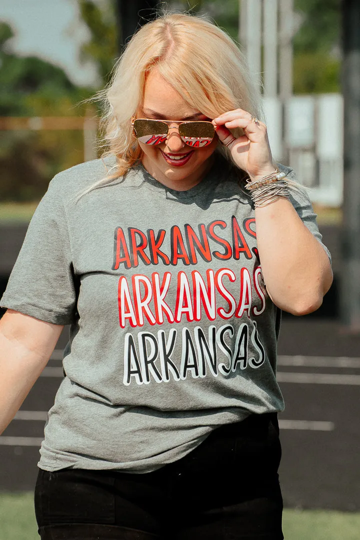 Arkansas Multi Print Graphic Tee