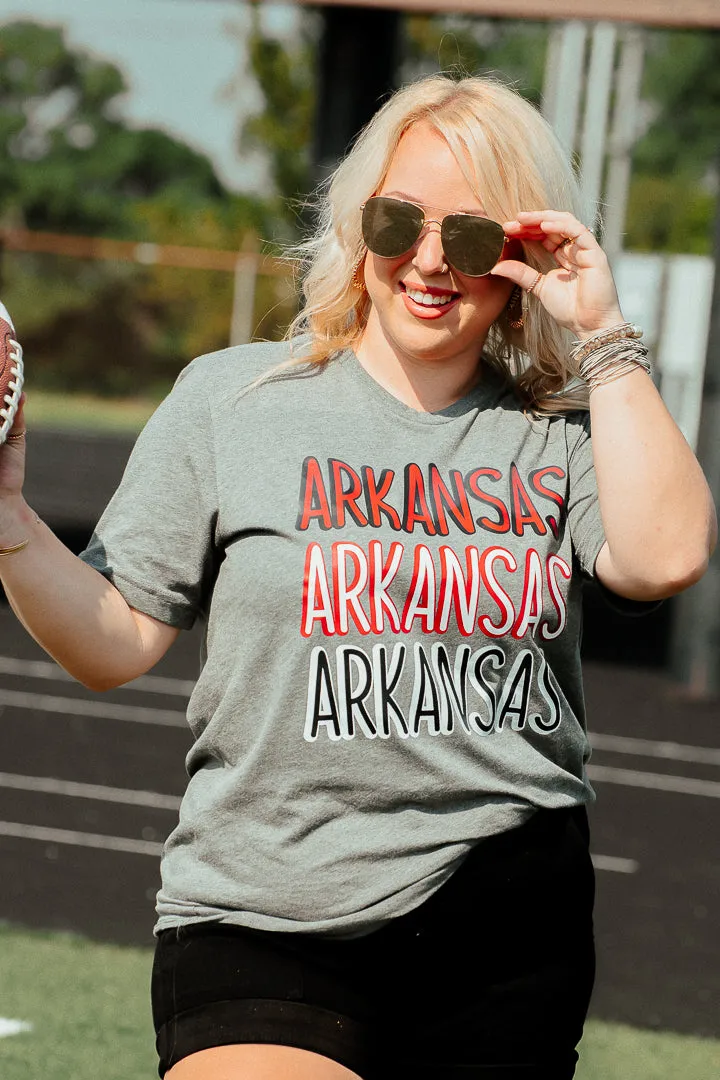 Arkansas Multi Print Graphic Tee