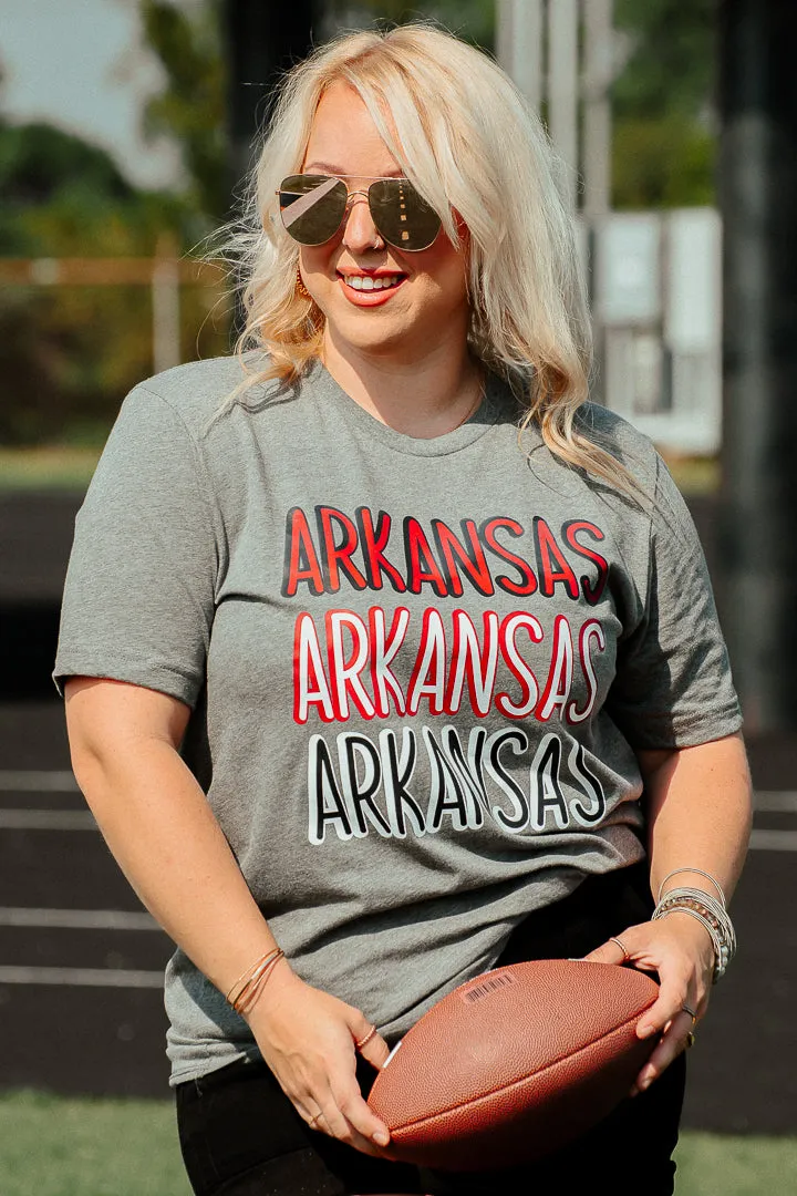 Arkansas Multi Print Graphic Tee