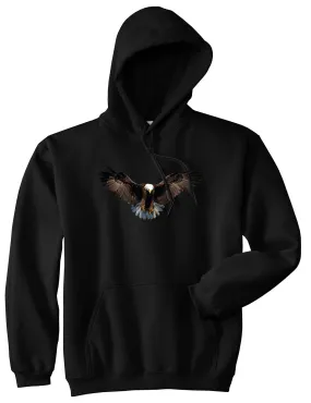 Bald Eagle Wings Spread Mens Pullover Hoodie