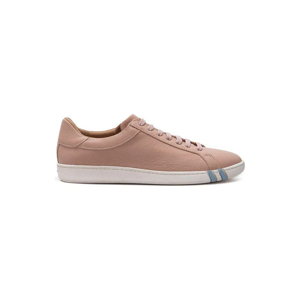 Bally Elegant Pink Leather Sneakers