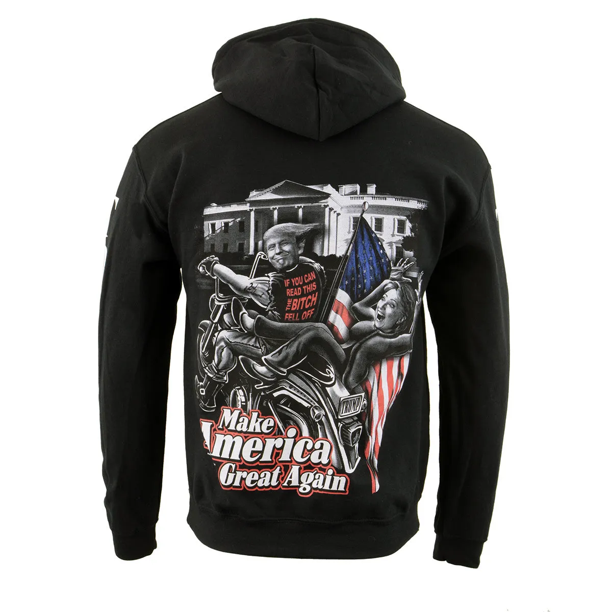 Biker Clothing Co. BCC118012 Men's Black 'Make America Great Again'