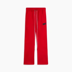 bootcut sweatpants / red polar