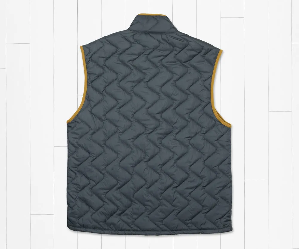 Broussard Quilted Vest in Slate by Southern Marsh