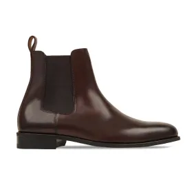 Chester - Men's Dark Brown Calf Leather Chelsea Boot