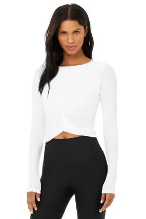 Cover Long Sleeve Top - White