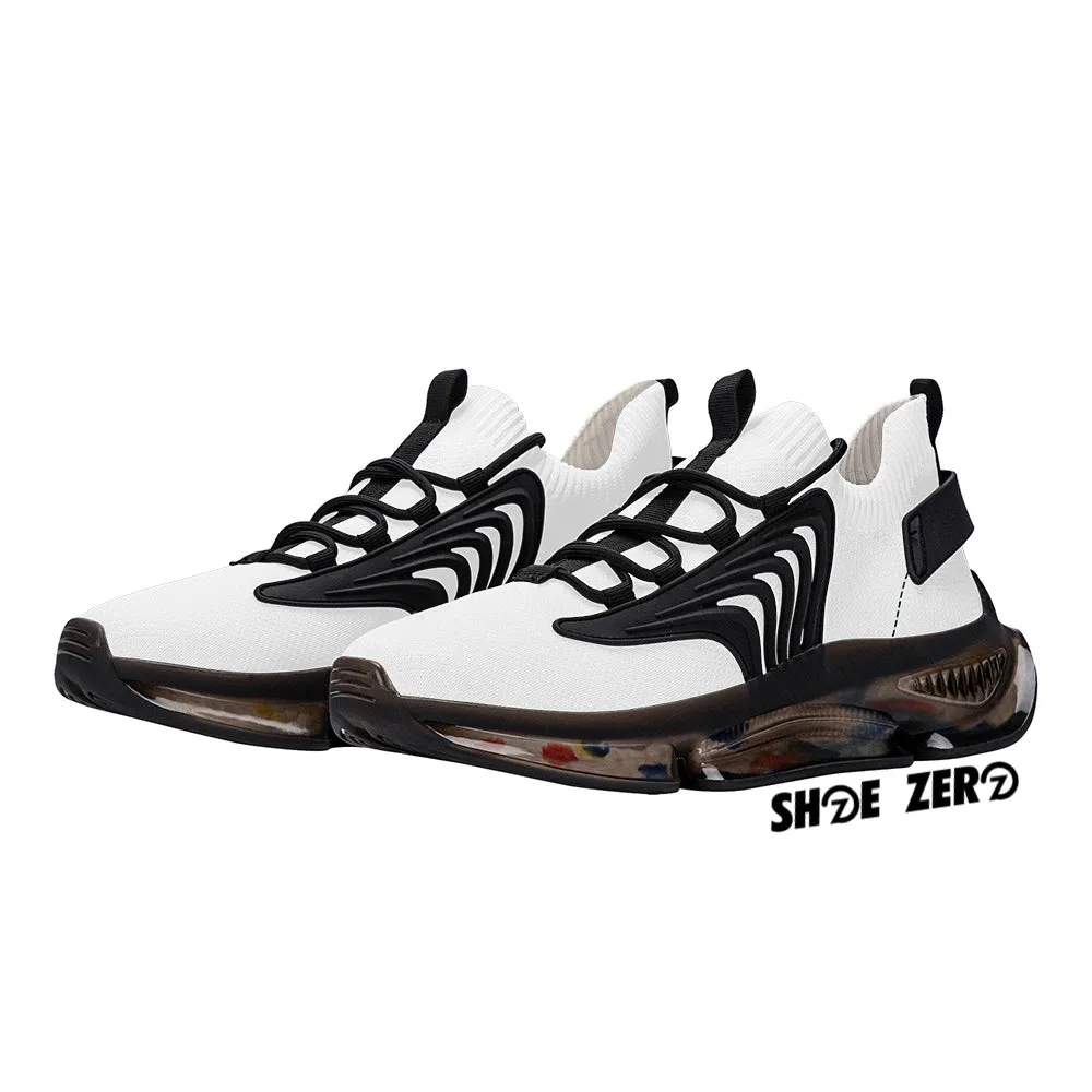 Customizable Air Heel React Sneakers (Black)