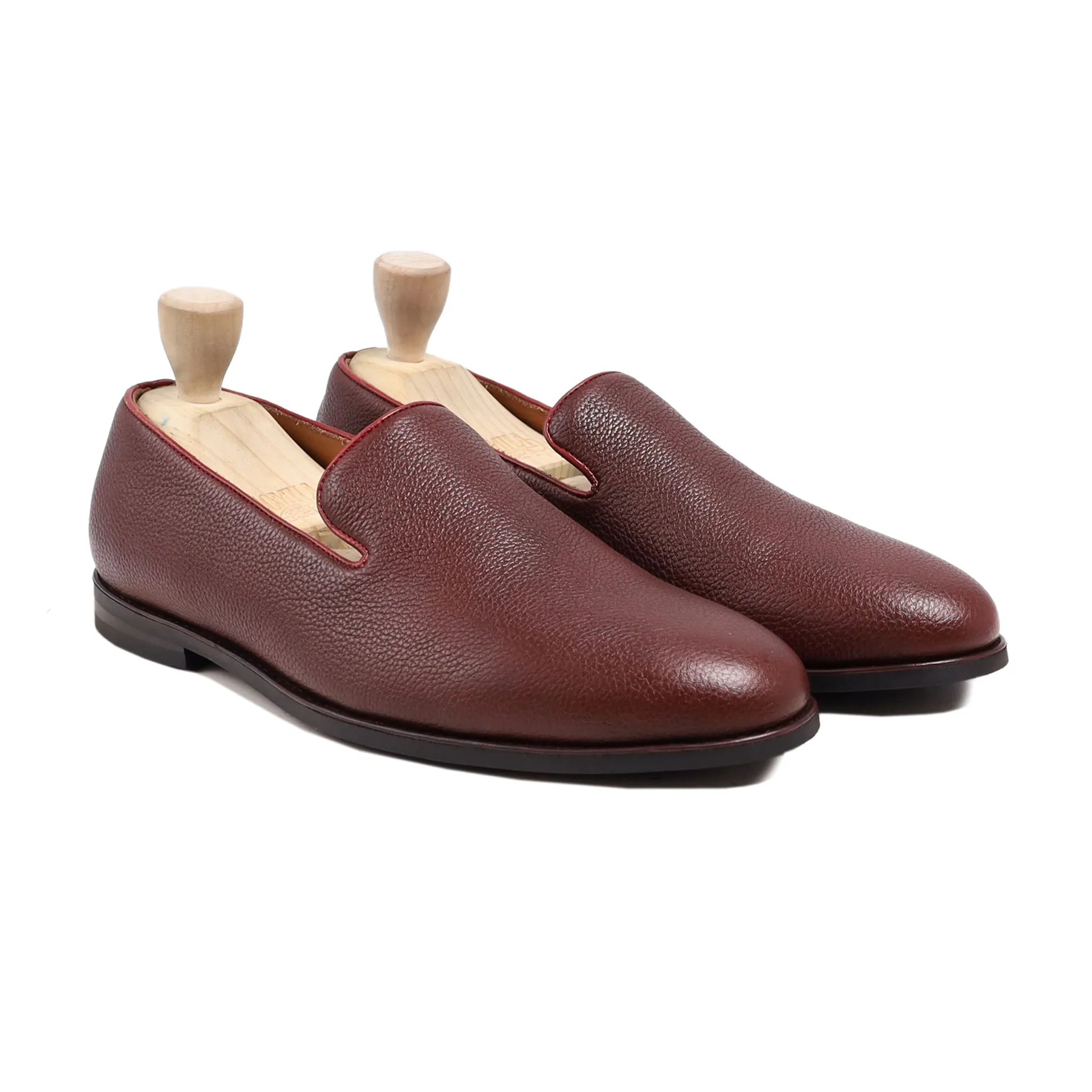 Dalton - Men's Oxblood Pebble Grain Leather Loafer