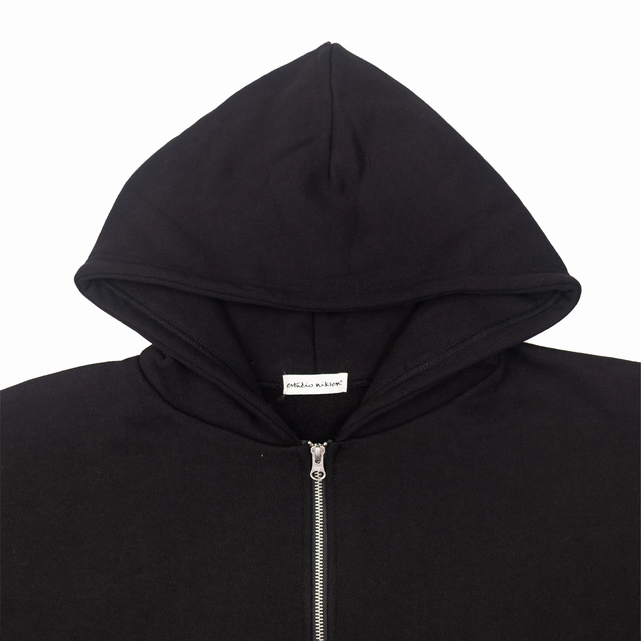 Estudio Niksen Boxy Zip-up Hoodie (Black)