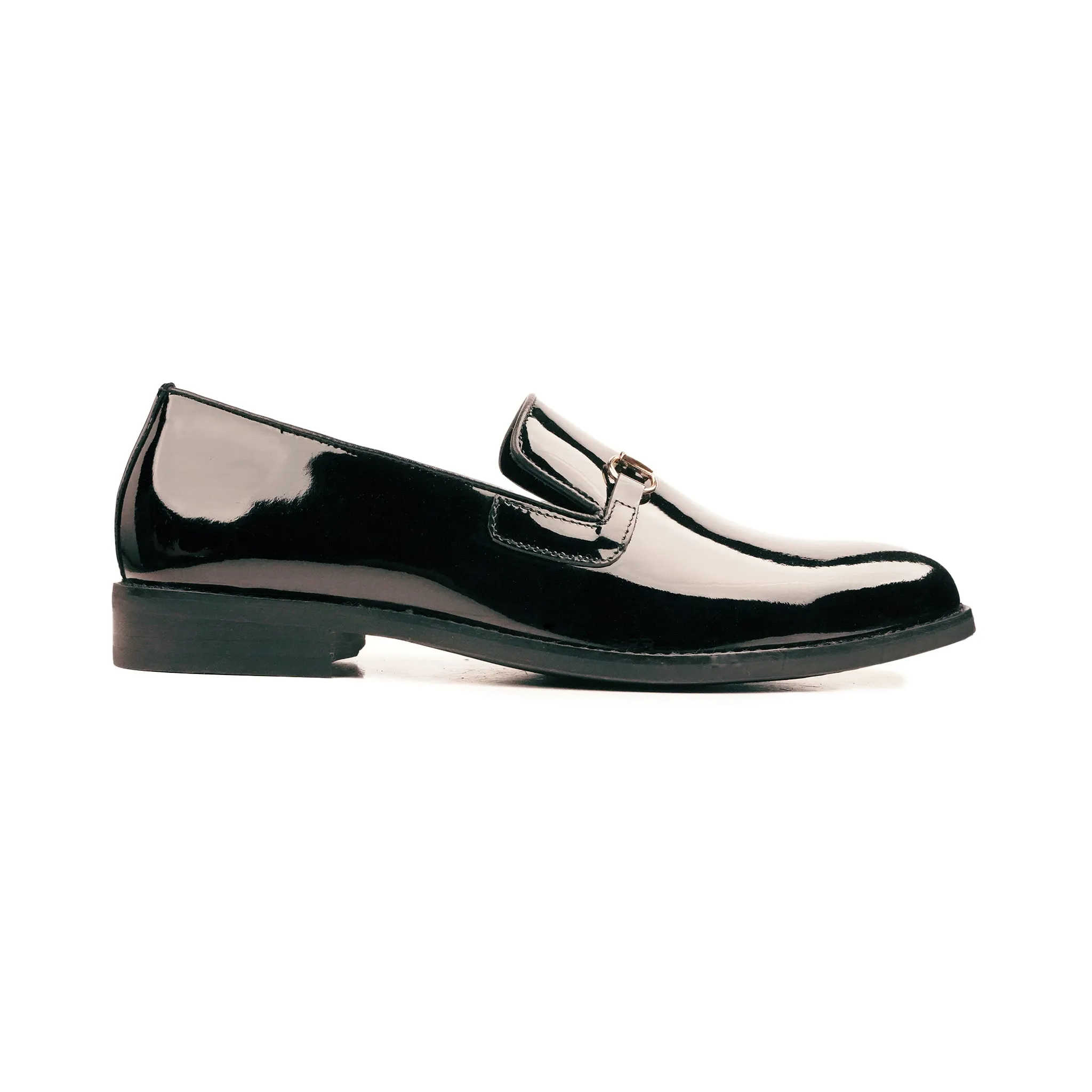 Genao - Men's Black Patent Leather Loafer