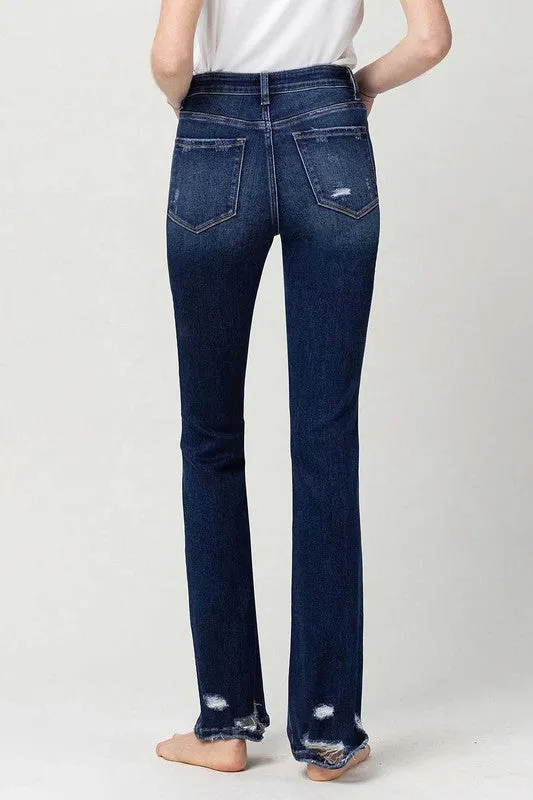 High Rise Slim Bootcut Jeans