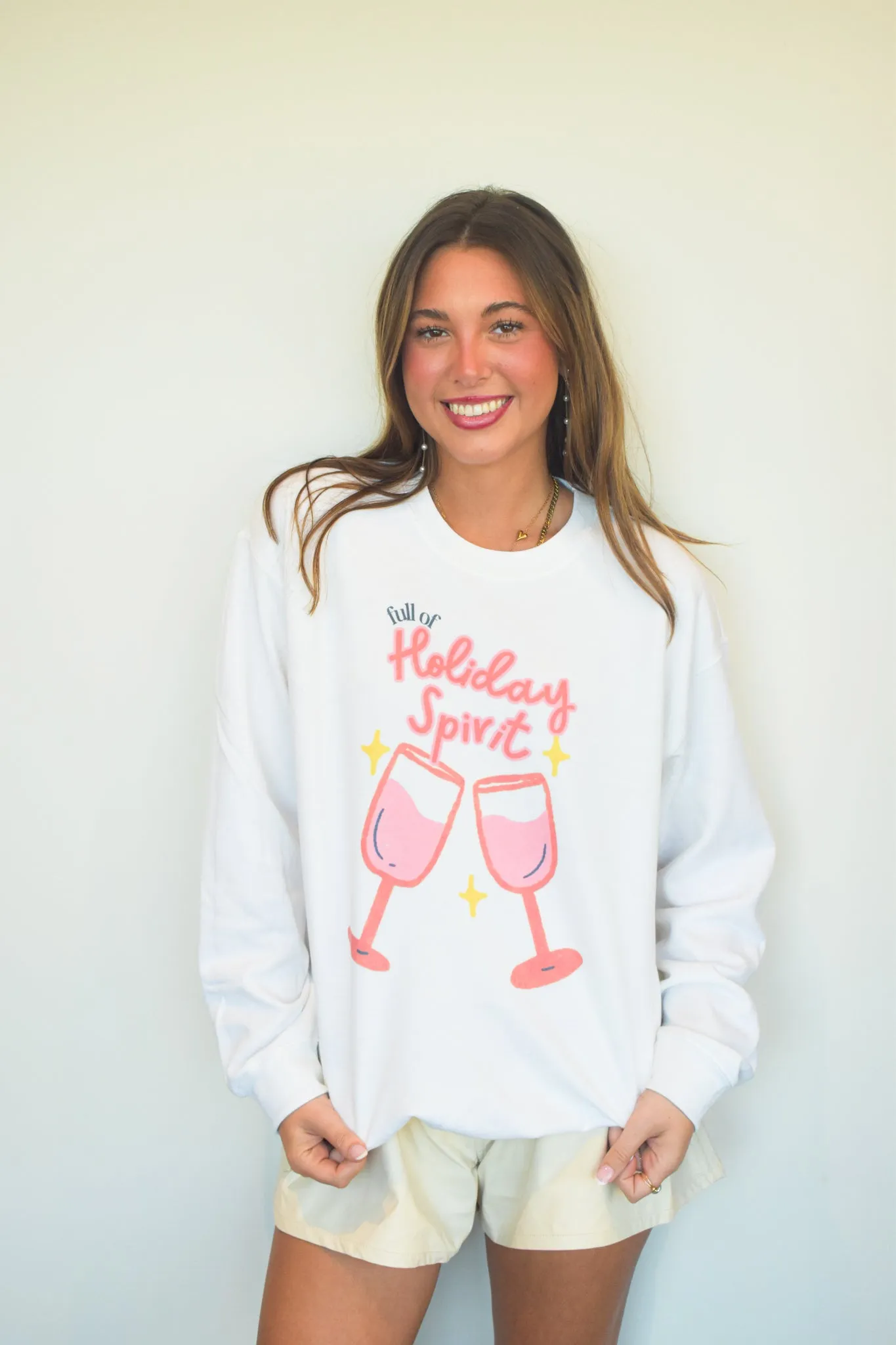 Holiday Spirit Graphic Sweatshirt