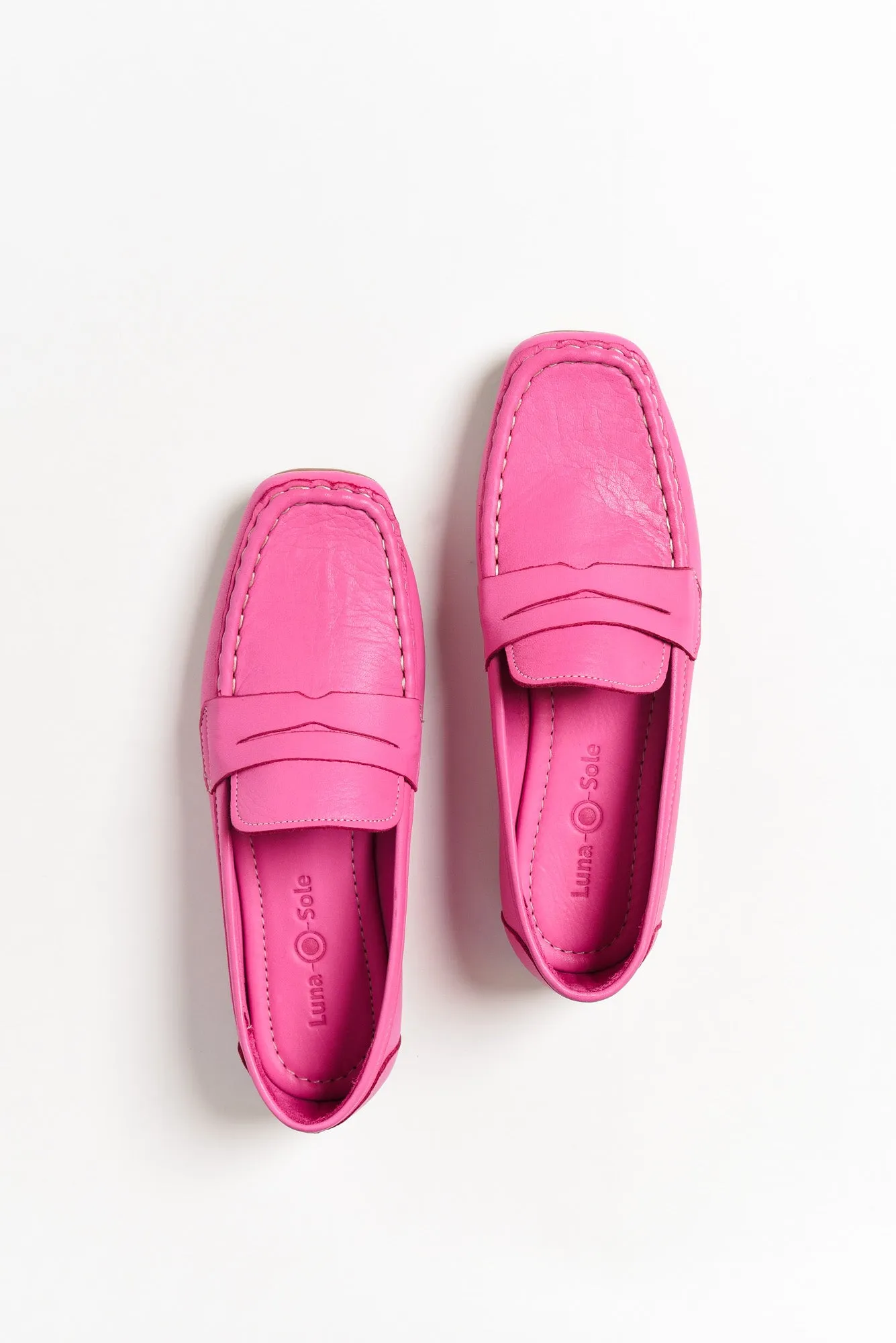 Jaxon Pink Leather Loafer