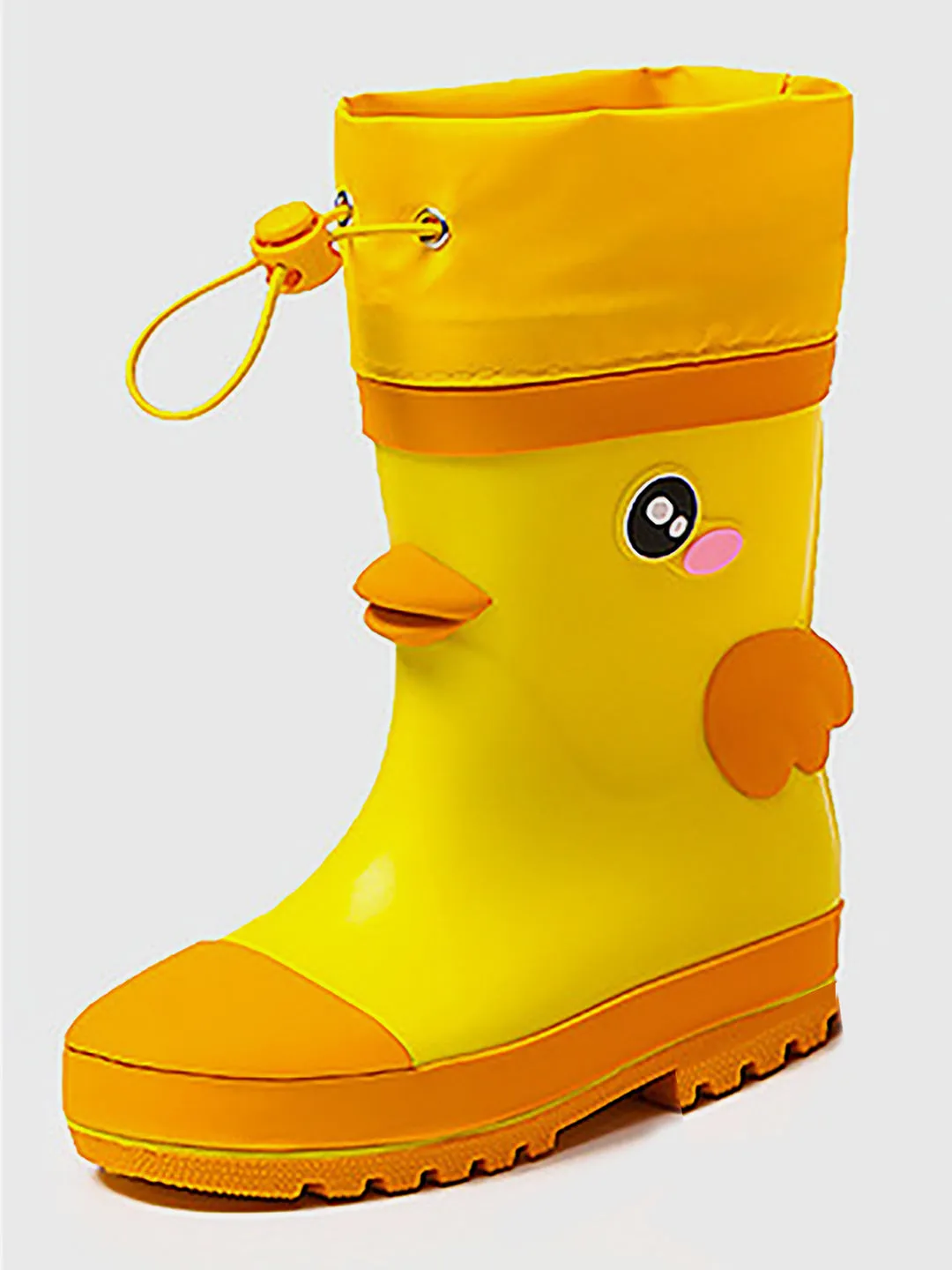 Little Surprise Box Mr.Daffy Quack head Flexible Rubber Rain Gumboots for Toddlers and Kids