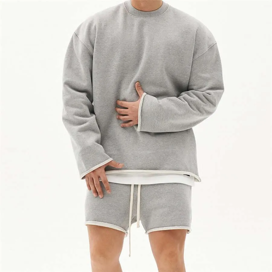 Men O-Neck Bodybuilding Sports Sweatshirt