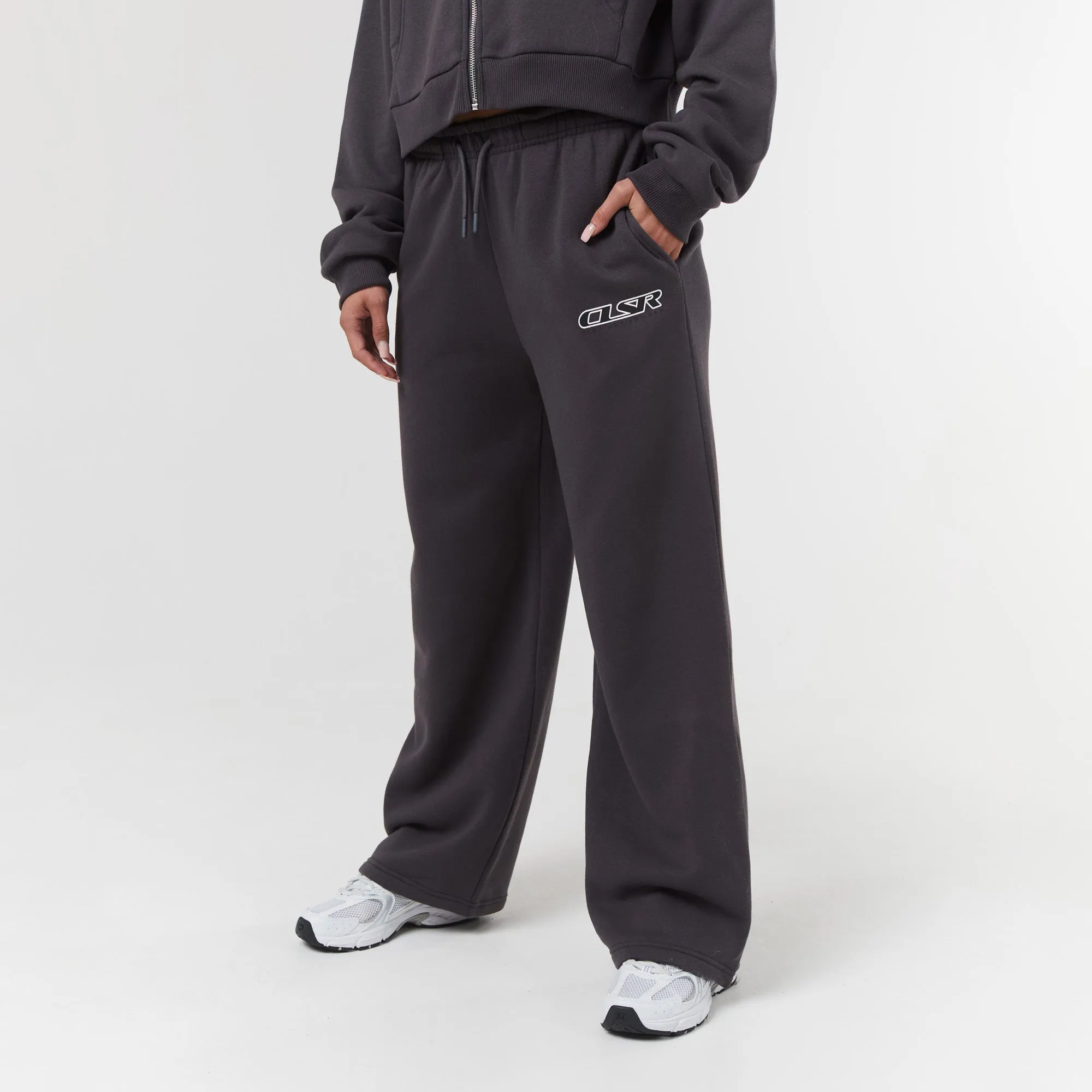 Motion Cropped Tracksuit | Charcoal