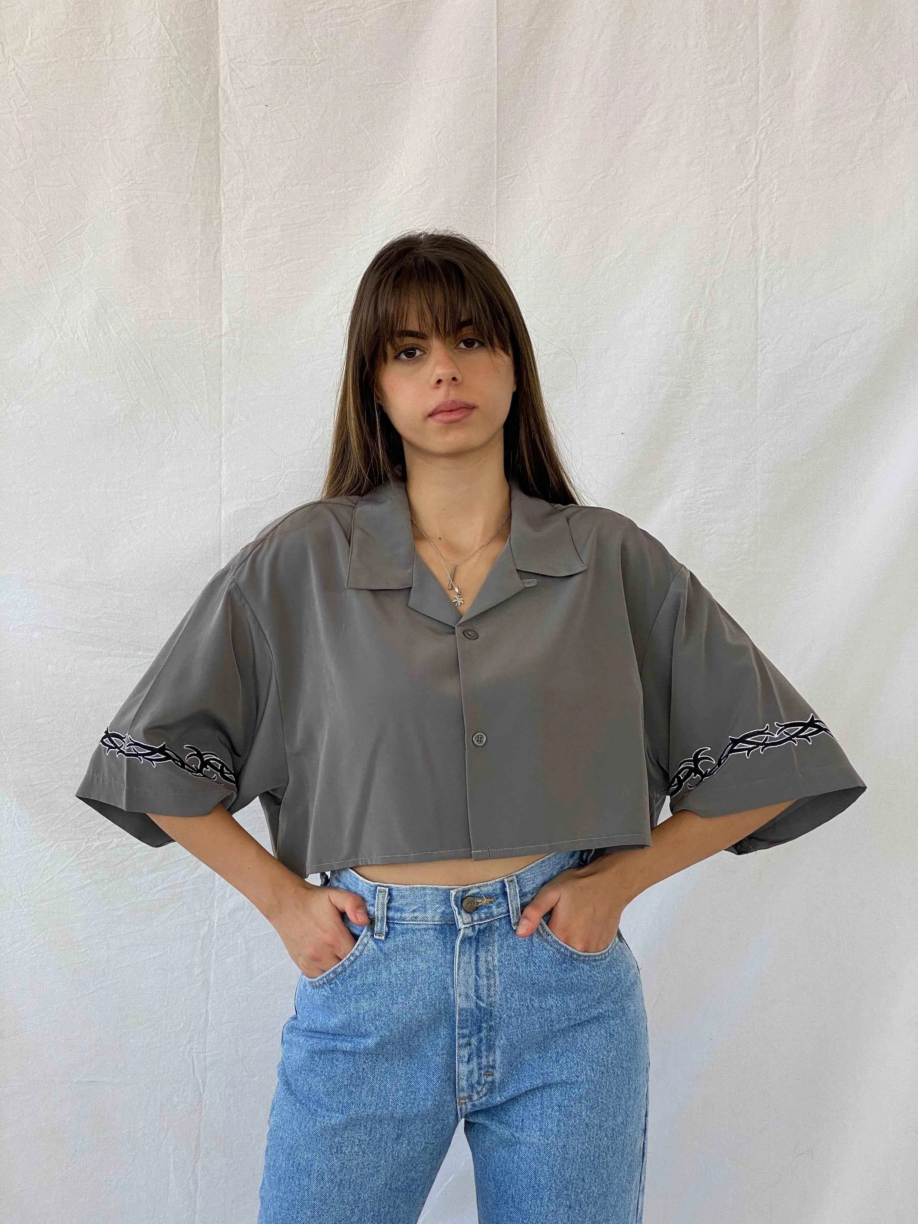 No Boundaries Cropped Shirt