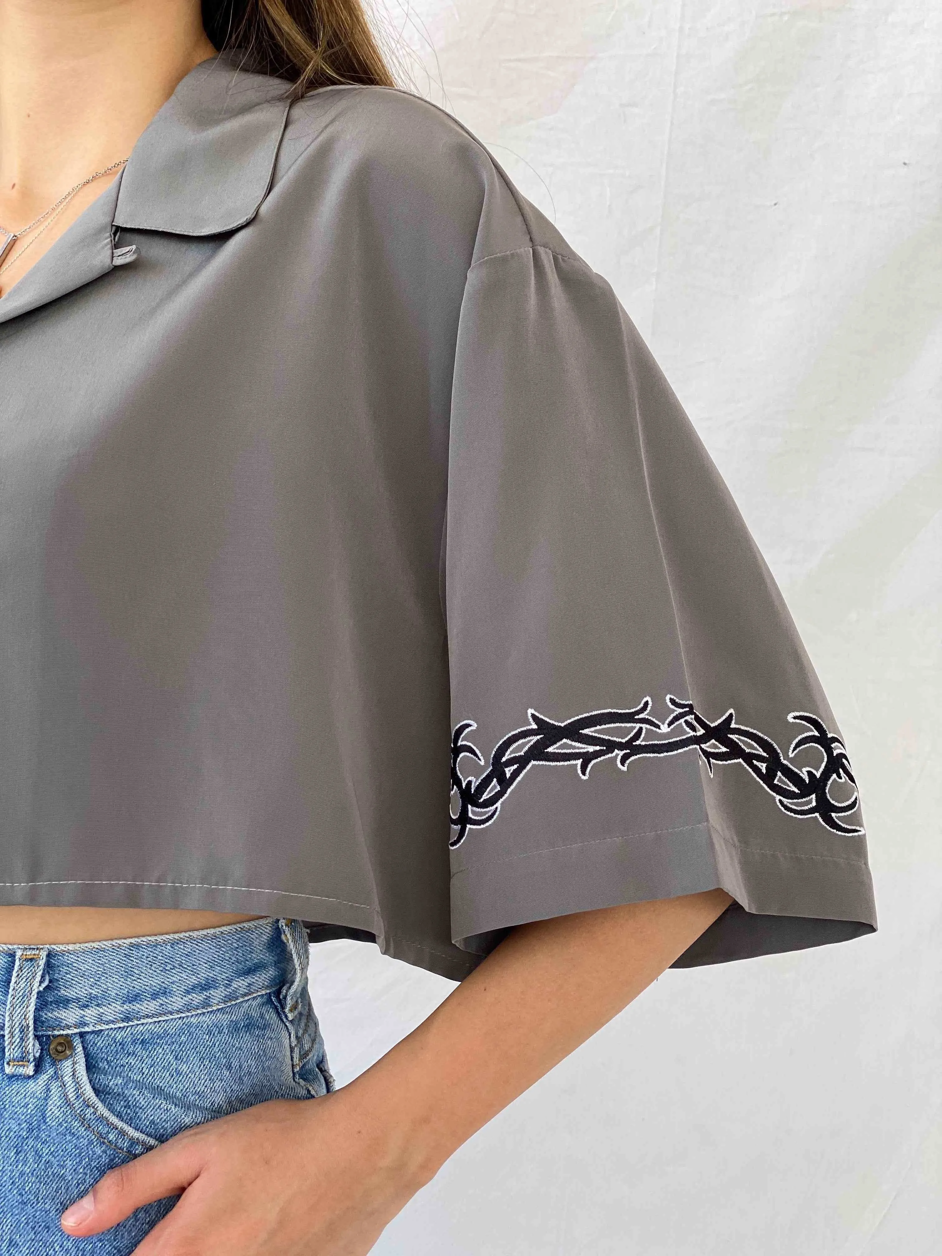 No Boundaries Cropped Shirt