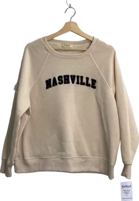 No Comment Beige Nashville Sweatshirt UK Medium