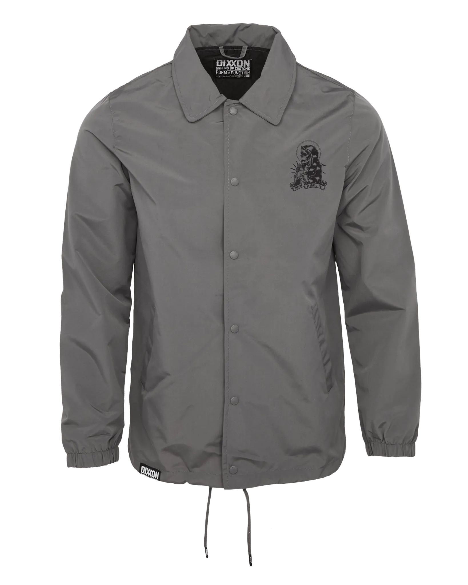 Santa Muerte Coaches Jacket - Gray