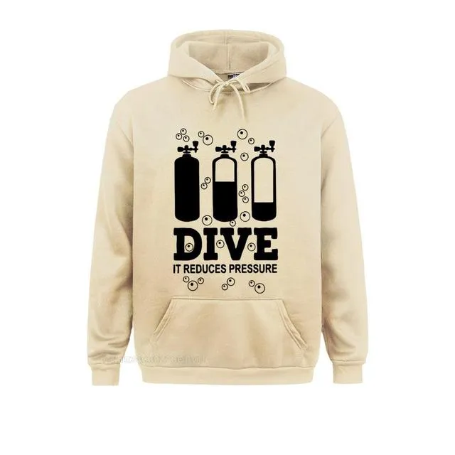 Scuba diving Hoodie Unisex | Dive - it reduces pressure