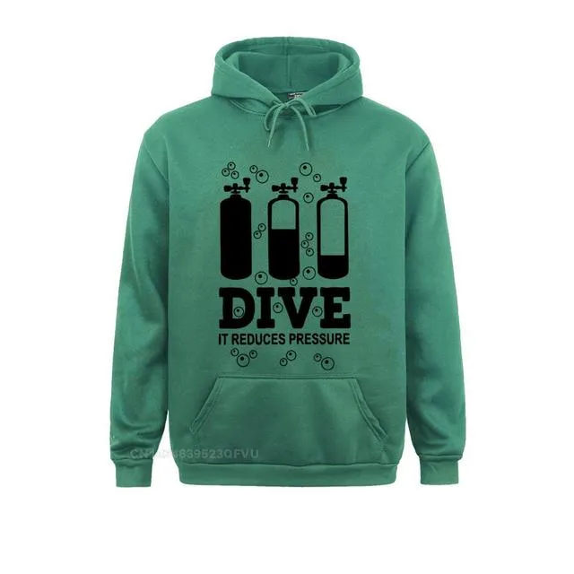 Scuba diving Hoodie Unisex | Dive - it reduces pressure