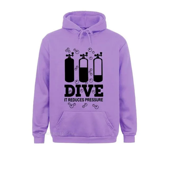 Scuba diving Hoodie Unisex | Dive - it reduces pressure