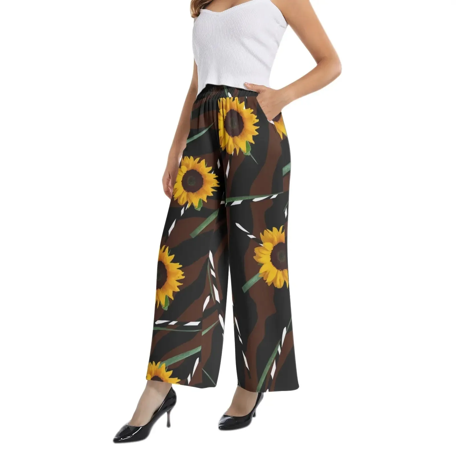 Sunflower Wild Elastic Waist Wide Leg Pant