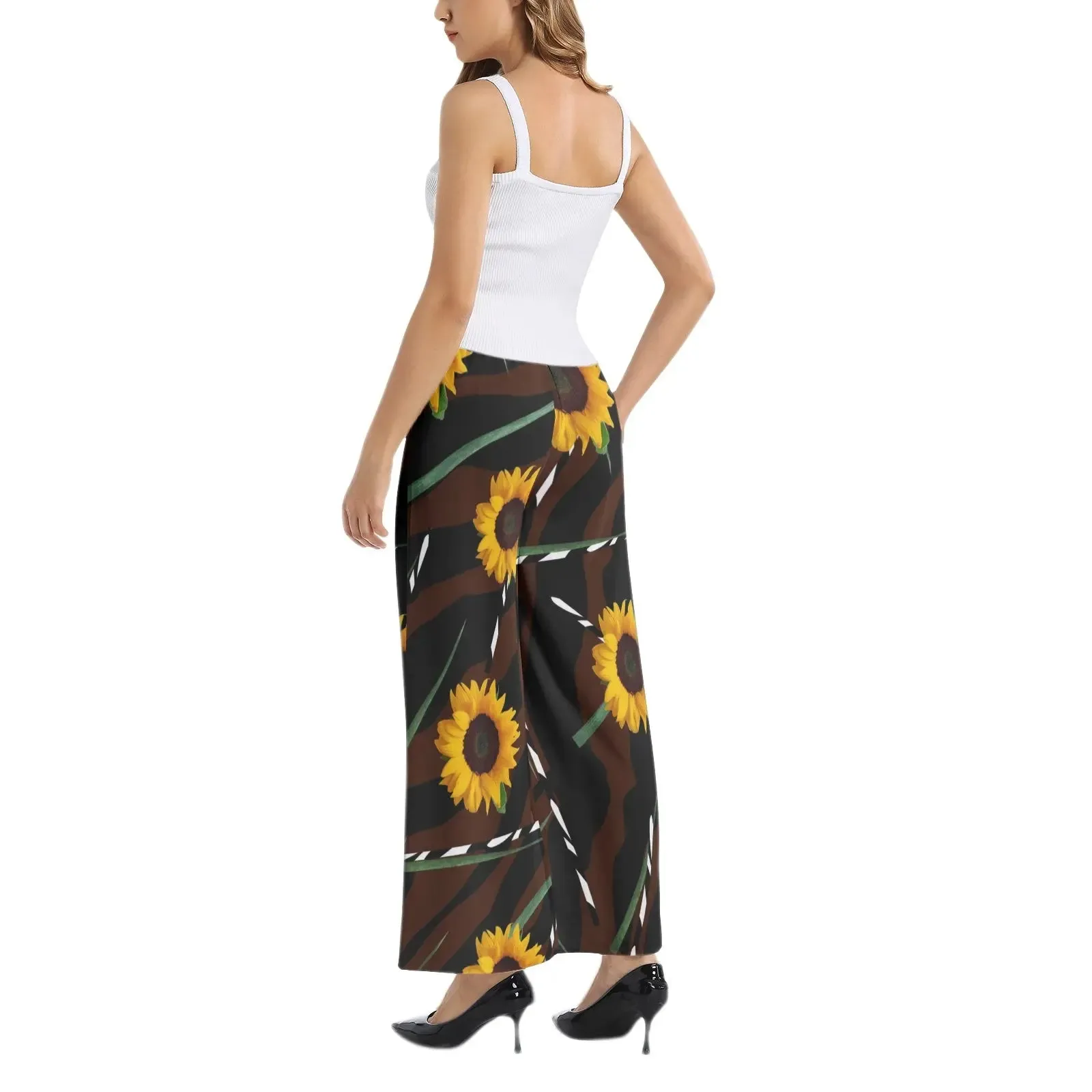 Sunflower Wild Elastic Waist Wide Leg Pant