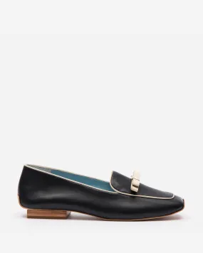 Suzanne Loafer Leather Black Oyster