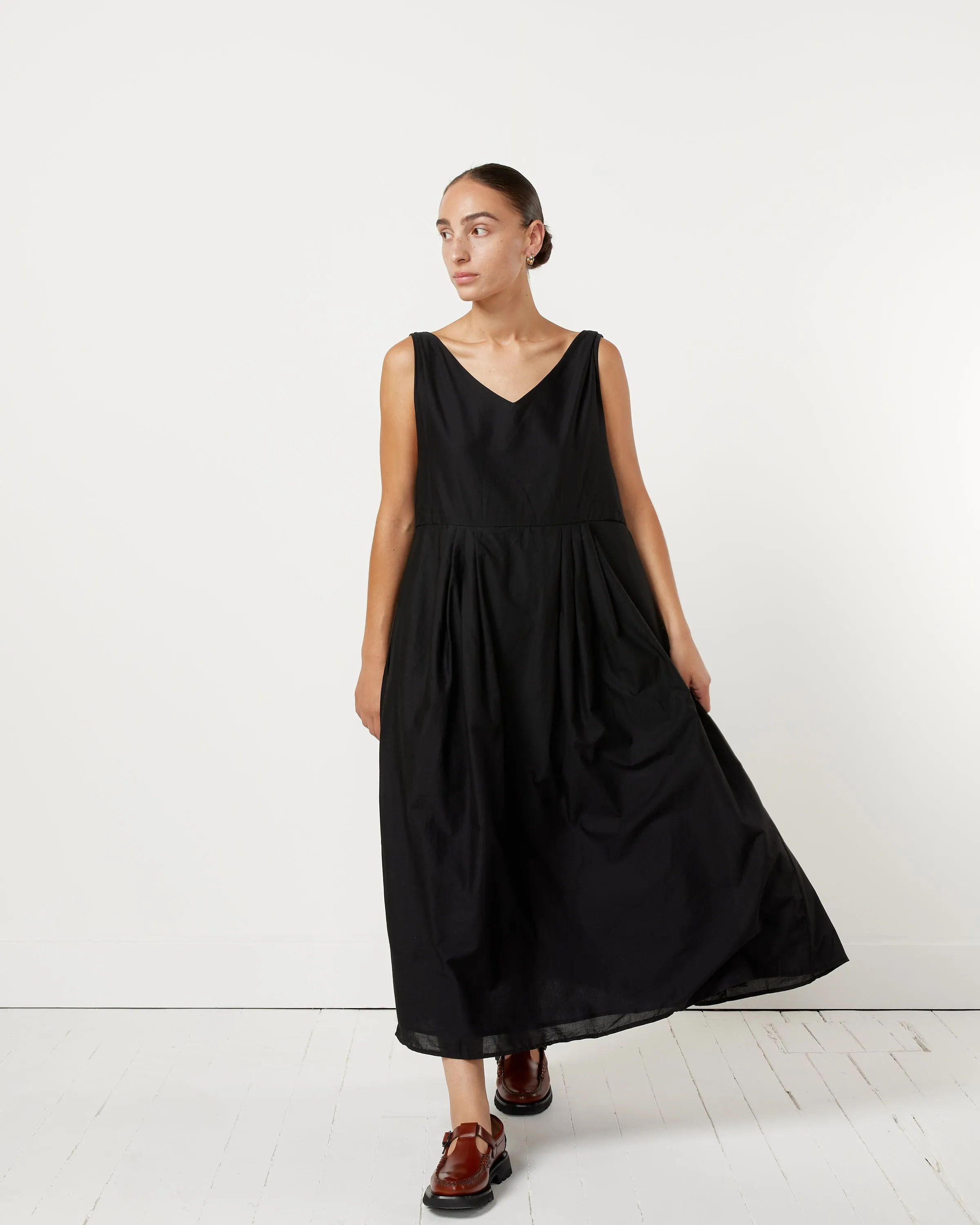 The Brushed Dress in Black