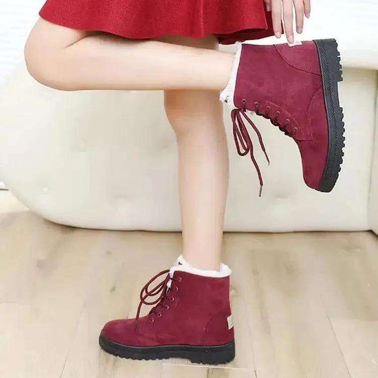 Winter Snow Boots With Warm Plush Ankle Boots For Women Shoes