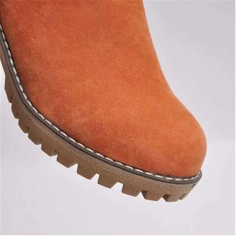 Women Fur Warm Wool Ankle Boot Comfortable Mid Boots