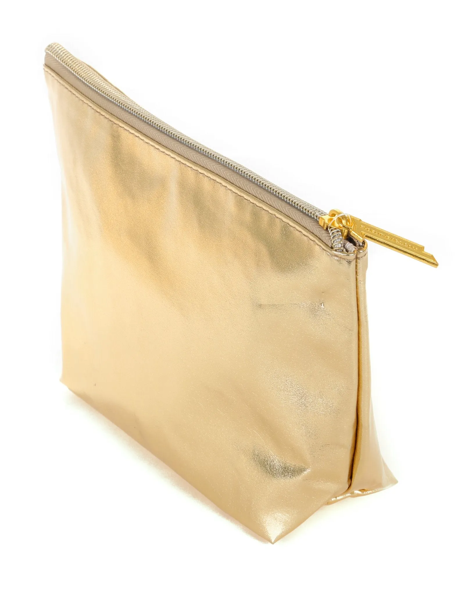 Zip Pouch| METALLIC Gold