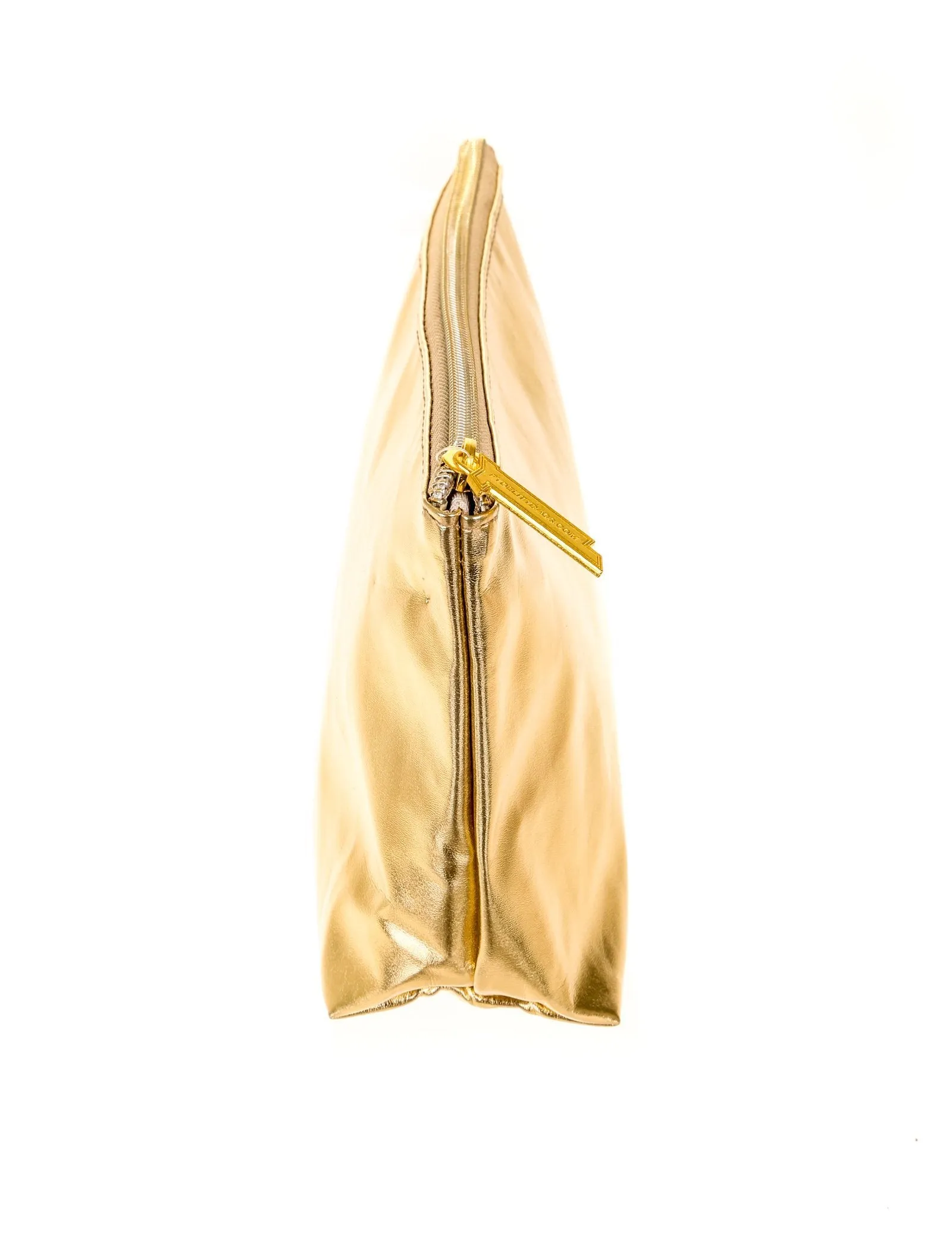 Zip Pouch| METALLIC Gold